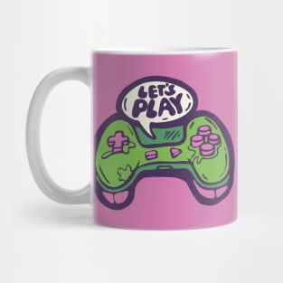 Let's Play - Console Gamepad illustration Mug